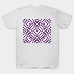 Purple Print Pattern T-Shirt